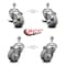 Service Caster 3.5 Inch Gray Polyurethane Swivel 12mm Threaded Stem Caster Brakes SCC, 2PK SCC-TS20S3514-PPUB-TLB-M1215-2-S-2 - alternate 1